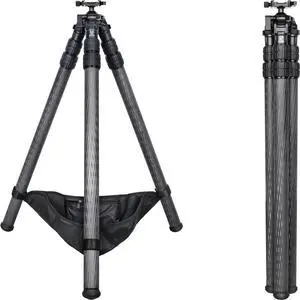 VICELK MK403R Carbon Fiber Tripod for Hunting, 44mm Ball Head Adapter with Arca Swiss Quick Release Flip-locking, 360 Rotating for Shooting, Hunting and Outdoors, Max Tube 40mm/1.57", Load 40kg/88lbs VICELK MK403R Carbon Fiber Tripod for Hunting, 44mm Ball Head Adapter with Arca Swiss Quick Release Flip-locking, 360 Rotating for Shooting, Hunting and Outdoors, Max Tube 40mm/1.57", Load 40kg/88lbs