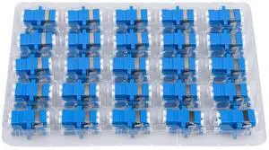 Duogalia 50 Pack LC/UPC Fiber Optic Coupler Duplex Singlemode Fiber Optic Cable Adapter for Fiber Optic Internet Cable Duogalia 50 Pack LC/UPC Fiber Optic Coupler Duplex Singlemode Fiber Optic Cable Adapter for Fiber Optic Internet Cable