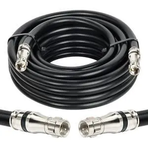 MOOKEERF RG11 Coaxial Cable 25ft,Low Loss 14AWG RG11 Coax Cable 75ohm with F Type Connector High Definition for CATV,Satellite Dish,VHF/UHF,Radio,TV Antennas MOOKEERF RG11 Coaxial Cable 25ft,Low Loss 14AWG RG11 Coax Cable 75ohm with F Type Connector High Definition for CATV,Satellite Dish,VHF/UHF,Radio,TV Antennas