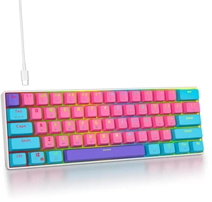 surmen 60% Mechanical Gaming Keyboard,RGB Compact Wired Keyboard 60 Percent Backlight Anti-ghosting for Windows Laptop PC Mac 61 Zhi surmen 60% Mechanical Gaming Keyboard,RGB Compact Wired Keyboard 60 Percent Backlight Anti-ghosting for Windows Laptop PC Mac 61 Zhi