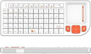 Miritz Mini Keyboard with Touchpad, Mini Bluetooth Keyboard, Ultra-Compact Portable for IT Professionals, Field Service Technicians, Home Theater PC & Multi-Device Travel - Durable &Reliable, White Miritz Mini Keyboard with Touchpad, Mini Bluetooth Keyboard, Ultra-Compact Portable for IT Professionals, Field Service Technicians, Home Theater PC & Multi-Device Travel - Durable &Reliable, White