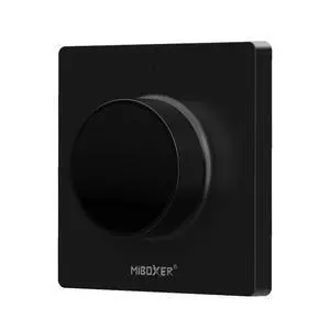 MiBOXER K1-B Rotating Switch Panel Remote, Wireless 2.4GHz LED On/Off & Dimmer Wall Remote, Single Color Brightness Control, Magnetic Mount, Mi-Light 2.4G Compatible MiBOXER K1-B Rotating Switch Panel Remote, Wireless 2.4GHz LED On/Off & Dimmer Wall Remote, Single Color Brightness Control, Magnetic Mount, Mi-Light 2.4G Compatible