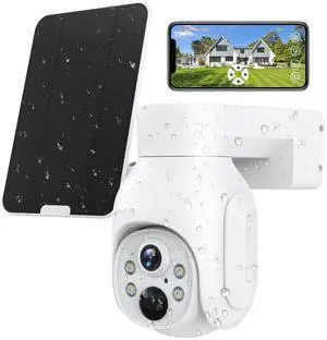 SAFEVANT 4G LTE Cellular Security Camera Plus Solar Panel & SIM Card(Verizon AT&T T-Mobile),Pan Tilt 360 View 3MP Color Night Vision,PIR Detection,2-Way Audio,IP66 -US Version SAFEVANT 4G LTE Cellular Security Camera Plus Solar Panel & SIM Card(Verizon AT&T T-Mobile),Pan Tilt 360 View 3MP Color Night Vision,PIR Detection,2-Way Audio,IP66 -US Version