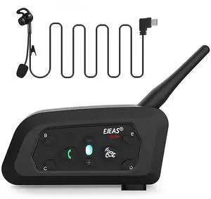 EJEAS V6C Football Referee Bluetooth Intercom Headset with CVC Noise Reduction and Armbag for 2 Referees Intercom (1 Pack) EJEAS V6C Football Referee Bluetooth Intercom Headset with CVC Noise Reduction and Armbag for 2 Referees Intercom (1 Pack)
