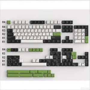 Ussixchare Panda Style Keycaps, 172 Keys Cherry Profile, Double Shot Keycaps Set, Custom Key caps for MX Switches Mechanical Keyboard(Panda) Ussixchare Panda Style Keycaps, 172 Keys Cherry Profile, Double Shot Keycaps Set, Custom Key caps for MX Switches Mechanical Keyboard(Panda)
