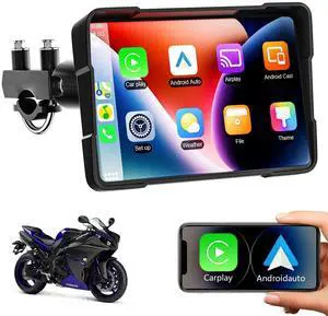 Wireless Portable Carplay Screen for Car, 7" HD IPS Apple Carplay and Android Auto Screen, Car Touch Screen with 2.5K Dash Cam, Car Audio Receivers with Backup Camera, GPS Navigation Head Unit Wireless Portable Carplay Screen for Car, 7" HD IPS Apple Carplay and Android Auto Screen, Car Touch Screen with 2.5K Dash Cam, Car Audio Receivers with Backup Camera, GPS Navigation Head Unit