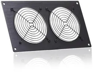 xiaoqijia Two 120mm Fan Ventilation Grille for PC Computers & AV Electronic Cabinets - Includes Fan Mounting Bracket, Protective Mesh Panel, Optimizes Server Cabinet Airflow & AV Rack Cooling(4 Pack) xiaoqijia Two 120mm Fan Ventilation Grille for PC Computers & AV Electronic Cabinets - Includes Fan Mounting Bracket, Protective Mesh Panel, Optimizes Server Cabinet Airflow & AV Rack Cooling(4 Pack)