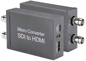 Anber-Tech SDI to HDMI Converter, SDI to HDMI Audio De-embedder Support 3G-SDI, HD-SDI, SD-SDI Auto Format Detection and Stereo Audio De-embedder, Support Loopout (Grey) Anber-Tech SDI to HDMI Converter, SDI to HDMI Audio De-embedder Support 3G-SDI, HD-SDI, SD-SDI Auto Format Detection and Stereo Audio De-embedder, Support Loopout (Grey)