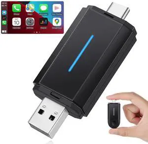 Master Cables 2 in 1 Wireless Carplay Adapter for Apple CarPlay & Android Auto, USB A & USB C Dongle Converts Wired to Wireless, Compatible with Cars from 2016, Plug & Play Master Cables 2 in 1 Wireless Carplay Adapter for Apple CarPlay & Android Auto, USB A & USB C Dongle Converts Wired to Wireless, Compatible with Cars from 2016, Plug & Play