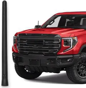 Short Rubber Antenna for GMC Sierra 1500 (2006-2027) - German Engineered with Internal Copper Coil for Enhanced Signal Reception - Car Wash Proof & Easy Install - 6 3/4 Inch Short Rubber Antenna for GMC Sierra 1500 (2006-2027) - German Engineered with Internal Copper Coil for Enhanced Signal Reception - Car Wash Proof & Easy Install - 6 3/4 Inch