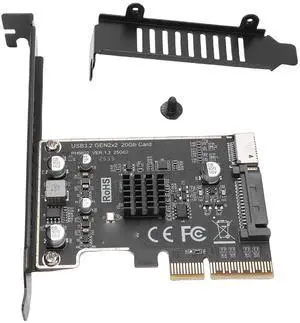 Gugxiom PCIe to USB 3.2 Expansion Card, 20Gbps Type E Key A Front Header Adapter, Internal Type C Converter with ASM3242 Chip SATA 15Pin Power for Desktop PC Gugxiom PCIe to USB 3.2 Expansion Card, 20Gbps Type E Key A Front Header Adapter, Internal Type C Converter with ASM3242 Chip SATA 15Pin Power for Desktop PC