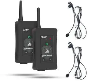EJEAS FBIM Professional Football Referee Bluetooth Intercom, 850mAh Full-Duplex 1500M Wireless Bluetooth Interphone with Noise Reduction Function for Soccer and Handball Referees (2 Pack) EJEAS FBIM Professional Football Referee Bluetooth Intercom, 850mAh Full-Duplex 1500M Wireless Bluetooth Interphone with Noise Reduction Function for Soccer and Handball Referees (2 Pack)