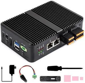 Waveshare Gigabit/2.5G Dual Ethernet Industrial Computer Based on Raspberry Pi CM5 (NOT Included), 4K Output, 4G/5G Support, fits All Compute Module 5 Variants, 4 RS485 Onboard Interfaces Waveshare Gigabit/2.5G Dual Ethernet Industrial Computer Based on Raspberry Pi CM5 (NOT Included), 4K Output, 4G/5G Support, fits All Compute Module 5 Variants, 4 RS485 Onboard Interfaces