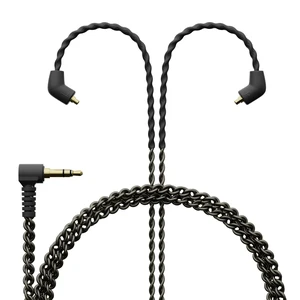 BASN SC100 IEM Silver-Plated MMCX Cable, 150cm OFC Wired Cable for in-Ear Monitors - Compatible with BASN Bsinger, Bmaster Series (SC100-MMCX-Black) BASN SC100 IEM Silver-Plated MMCX Cable, 150cm OFC Wired Cable for in-Ear Monitors - Compatible with BASN Bsinger, Bmaster Series (SC100-MMCX-Black)