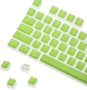 MECCANIXITY 108 Keys PBT Pudding Keycaps Set OEM Profile Double Shot for Mechanical Keyboard Layout, Light Green MECCANIXITY 108 Keys PBT Pudding Keycaps Set OEM Profile Double Shot for Mechanical Keyboard Layout, Light Green