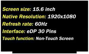 PEHDPVS Screen Replacement for Dell G5 15 5590 P82F P82F001 P60F002 1920x1080 60HZ 30PIN 15.6" LED LCD Screen Laptop Display Digitizer Panel (Only for Non-Touch Screen) PEHDPVS Screen Replacement for Dell G5 15 5590 P82F P82F001 P60F002 1920x1080 60HZ 30PIN 15.6" LED LCD Screen Laptop Display Digitizer Panel (Only for Non-Touch Screen)