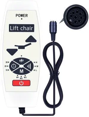 PZL 5 Pin Replacement Remote Control fit for Lift Recliner Chair with Vibration Massage & Heat PZL 5 Pin Replacement Remote Control fit for Lift Recliner Chair with Vibration Massage & Heat