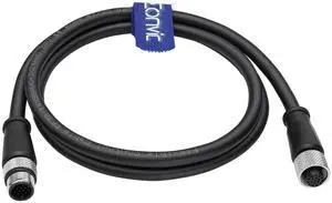 Eonvic M12 Cable 17 Pin A Code Male to Female Waterproof Aviation Sensor Cable Plug Shielded Injection Moulding Industrial Electrical PVC 1m Eonvic M12 Cable 17 Pin A Code Male to Female Waterproof Aviation Sensor Cable Plug Shielded Injection Moulding Industrial Electrical PVC 1m