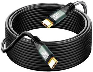 YOTETION Type C to C 45FT Cable, 4K60HZ GEN2x2(Data usb2.0),240W Type C Video Output from USB3.2/ USB4.0& Sync for Xreal MacBook Pro iPad Pro iPhone 15 Pro Galaxy S22 Portable Monitor YOTETION Type C to C 45FT Cable, 4K60HZ GEN2x2(Data usb2.0),240W Type C Video Output from USB3.2/ USB4.0& Sync for Xreal MacBook Pro iPad Pro iPhone 15 Pro Galaxy S22 Portable Monitor