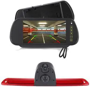 New Super Dual Lens Car Rear View Camera Brake Light Reversing System in 3rd Brake Light Camera, Replacement for Van Mercedes Benz Sprinter W906/ VW Crafter Caravelle 2007-2015 (with 7 inch Mirror) New Super Dual Lens Car Rear View Camera Brake Light Reversing System in 3rd Brake Light Camera, Replacement for Van Mercedes Benz Sprinter W906/ VW Crafter Caravelle 2007-2015 (with 7 inch Mirror)