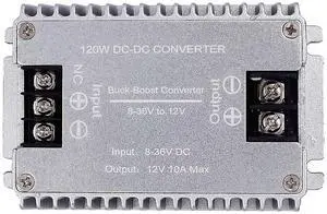 Valefod DC to DC High Efficiency Voltage Converter 8-36V to 12V 10A 120W Buck-Boost Converter DIY Power Supply Step-Down/Up Transformer Valefod DC to DC High Efficiency Voltage Converter 8-36V to 12V 10A 120W Buck-Boost Converter DIY Power Supply Step-Down/Up Transformer