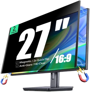 Pozlle 2 Pack Magnetic Privacy Screen for 27 Inch 16:9 Computer Monitor Pozlle 2 Pack Magnetic Privacy Screen for 27 Inch 16:9 Computer Monitor