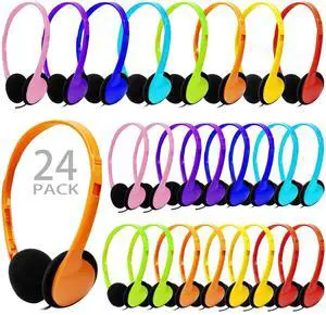 CN-Outlet Kids Headphones Bulk 24 Pack Multi Color for School Classroom Students Children Toddler Boys Girls Teen and Adult (24 Pack) CN-Outlet Kids Headphones Bulk 24 Pack Multi Color for School Classroom Students Children Toddler Boys Girls Teen and Adult (24 Pack)