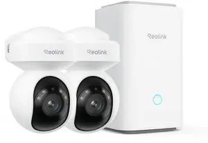 REOLINK Outdoor Security Camera System, 5MP PTZ WiFi Cameras with Auto Tracking, Plug-in Power, microSD Card Included, Supports Max.512GB2 Storage, 24/7 Offline Recording, Home Hub with 2x E1 Ou REOLINK Outdoor Security Camera System, 5MP PTZ WiFi Cameras with Auto Tracking, Plug-in Power, microSD Card Included, Supports Max.512GB2 Storage, 24/7 Offline Recording, Home Hub with 2x E1 Ou