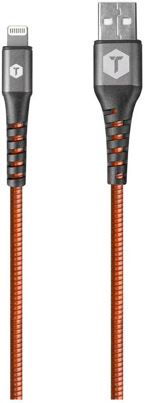 ToughTested Lightning to USB Cable 2FT MFi Certified iPhone Fast Charger Cord, ArmorFlex Braided, 3AMPS Fast Charging Compatible iPhone 14 13 12 11 Pro Max X XS XR 8 7 6 Plus and More ToughTested Lightning to USB Cable 2FT MFi Certified iPhone Fast Charger Cord, ArmorFlex Braided, 3AMPS Fast Charging Compatible iPhone 14 13 12 11 Pro Max X XS XR 8 7 6 Plus and More