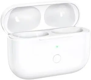 Wireless Charging Case for Air pod pro, Charger Case Replacement with Sync Button and Built-in 660 mAH Battery, No Earbuds Include (White pro 1) Wireless Charging Case for Air pod pro, Charger Case Replacement with Sync Button and Built-in 660 mAH Battery, No Earbuds Include (White pro 1)