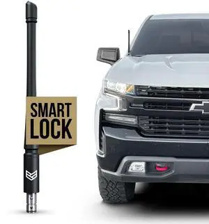 RONIN FACTORY Truck Antenna for Chevy Silverado & GMC Sierra Accessories - Anti Theft - Carwash Safe - Short Replacement Antenna (8 Inch SmartLock) RONIN FACTORY Truck Antenna for Chevy Silverado & GMC Sierra Accessories - Anti Theft - Carwash Safe - Short Replacement Antenna (8 Inch SmartLock)
