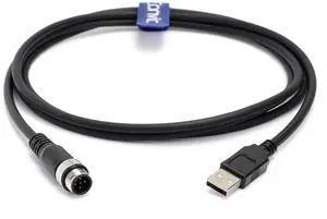 Eonvic Industrial M12 5 Pin A Code Male to USB 2.0 Male Data Connection Cable High Flex Shielded Moulded IP67 Waterproof Cable 5M Eonvic Industrial M12 5 Pin A Code Male to USB 2.0 Male Data Connection Cable High Flex Shielded Moulded IP67 Waterproof Cable 5M