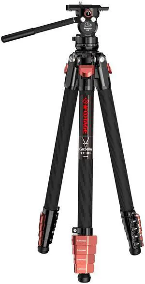 IFOOTAGE Gazelle TC3B+Komodo K3 Carbon Camera Tripod with Fluid Head,Portable Travel Tripod,for Professional Photography, Content Creation, Vlogging and Video Production IFOOTAGE Gazelle TC3B+Komodo K3 Carbon Camera Tripod with Fluid Head,Portable Travel Tripod,for Professional Photography, Content Creation, Vlogging and Video Production