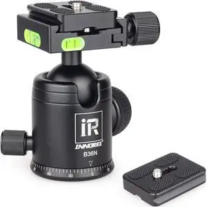 Tripod Ball Head, Camera Tirpod Ball Head Mount 36MM Diameter Ball INNOREL B36N All Metal CNC Panorama Ballhead 1/4" Screw 3/8" Hole for DSLR Camera Camcorder Tripod Monopod Slider (B36N) Tripod Ball Head, Camera Tirpod Ball Head Mount 36MM Diameter Ball INNOREL B36N All Metal CNC Panorama Ballhead 1/4" Screw 3/8" Hole for DSLR Camera Camcorder Tripod Monopod Slider (B36N)