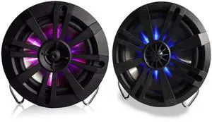 2 Pieces 7in Golf Cart Coaxial Speakers with RGB LED, IP65 Waterproof Speaker with Controller (Remote/App Control), 4 160w Fit for Cars, Trucks, Golf Carts, ATV/UTV, Boat 2 Pieces 7in Golf Cart Coaxial Speakers with RGB LED, IP65 Waterproof Speaker with Controller (Remote/App Control), 4 160w Fit for Cars, Trucks, Golf Carts, ATV/UTV, Boat