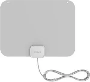Mohu Leaf New Look, Warm Grey Design Ultra-Thin Indoor TV Antenna, UHF VHF, 40-Mile Range, Multi-Directional, 4K UHD, NEXTGEN TV - w/ 12 ft. Cable Mohu Leaf New Look, Warm Grey Design Ultra-Thin Indoor TV Antenna, UHF VHF, 40-Mile Range, Multi-Directional, 4K UHD, NEXTGEN TV - w/ 12 ft. Cable