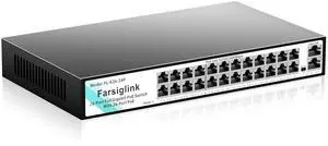 24-Port Gigabit PoE Switch with 24 PoE+@450W, 2 Gigabit Uplink Ports 24-Port Gigabit PoE Switch with 24 PoE+@450W, 2 Gigabit Uplink Ports