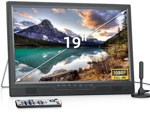 NORTHING 19.2 Inch Portable TV with Antenna, 1080P LED Small TV with HDMI Input/AV Input/USB Port, Flat Screen TV Built-in Stand, for Camping Kitchen Bedroom Patio RV Indoor Outdoor NORTHING 19.2 Inch Portable TV with Antenna, 1080P LED Small TV with HDMI Input/AV Input/USB Port, Flat Screen TV Built-in Stand, for Camping Kitchen Bedroom Patio RV Indoor Outdoor