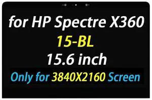 Replacement for HP Spectre X360 15-bl Series 15-bl012dx 15-bl112dx 911082-001 - 15.6" UHD 4K 3840x2160 No Bezel Touch Screen Digitizer Assembly Replacement for HP Spectre X360 15-bl Series 15-bl012dx 15-bl112dx 911082-001 - 15.6" UHD 4K 3840x2160 No Bezel Touch Screen Digitizer Assembly