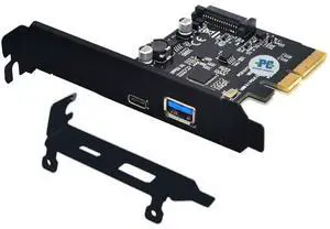 Sintech PCI-E 4X to USB 3.0 Adapter,PCI Express Type C Gen 2 Expansion Card with Asmedia Chipset ASM3142 Sintech PCI-E 4X to USB 3.0 Adapter,PCI Express Type C Gen 2 Expansion Card with Asmedia Chipset ASM3142