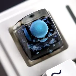 DOHOMEQ Uranus Planet Galaxy Keycaps Artisan Keycap - Transparent Keycaps Custom Cool Aesthetic Novelty Solar System Key Caps - Esc R1 SA Profile 1U Cherry Mx Switch Compatible Mechanical Keyboard DOHOMEQ Uranus Planet Galaxy Keycaps Artisan Keycap - Transparent Keycaps Custom Cool Aesthetic Novelty Solar System Key Caps - Esc R1 SA Profile 1U Cherry Mx Switch Compatible Mechanical Keyboard