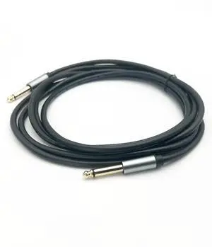 FanLock Instrument Cable 6.3mm Guitar Lead, Jack Lead Cable (Mono Audio Cable with Jack Plugs for Electric/bass Guitars, Keyboards/synthesisers, to Connect to amps) - 16 ft., Black, 3-Meters FanLock Instrument Cable 6.3mm Guitar Lead, Jack Lead Cable (Mono Audio Cable with Jack Plugs for Electric/bass Guitars, Keyboards/synthesisers, to Connect to amps) - 16 ft., Black, 3-Meters