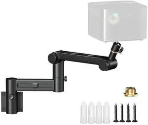 Aokeo Projector Mount, Projector Holder with Adjustment Arm, Universal Wall Mount for Projectors, Cameras, Fill Lights, Phone Stands, Microphones Aokeo Projector Mount, Projector Holder with Adjustment Arm, Universal Wall Mount for Projectors, Cameras, Fill Lights, Phone Stands, Microphones