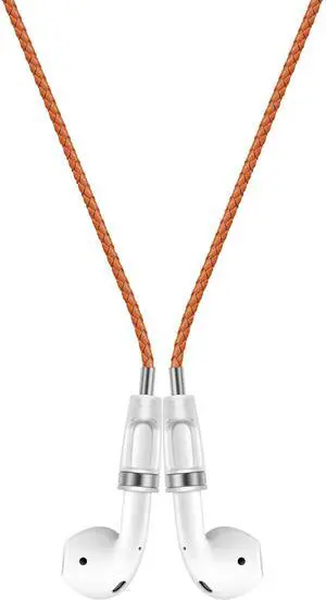 Lawonda Anti-Lost Neck Strap for Airpods, PU Leather Strong Magnetic Necklace Holder String, Compatible with AirPods 1&2 /3rd /Pro/Pro 2 Orange Red Silver Lawonda Anti-Lost Neck Strap for Airpods, PU Leather Strong Magnetic Necklace Holder String, Compatible with AirPods 1&2 /3rd /Pro/Pro 2 Orange Red Silver