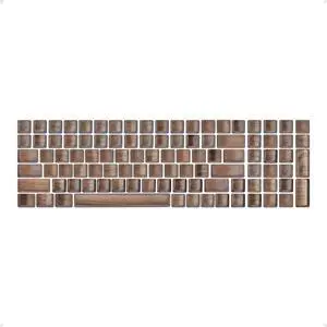 Loha Custom Black Walnut Wood Keycaps, 96% Keyboard Complete Set (100-Key) Loha Custom Black Walnut Wood Keycaps, 96% Keyboard Complete Set (100-Key)