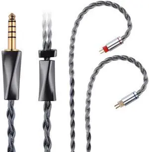 FAAEAL IEM Cable, 8N Monocrystalline Copper Silver Plated Cords, 1.3m in Ear Monitor Cable for BL03 K&Z ZS10 AS10 AS16 TRN V90 C12 etc 4.4mm Plug(0.78mm-2pin 4.2ft) FAAEAL IEM Cable, 8N Monocrystalline Copper Silver Plated Cords, 1.3m in Ear Monitor Cable for BL03 K&Z ZS10 AS10 AS16 TRN V90 C12 etc 4.4mm Plug(0.78mm-2pin 4.2ft)