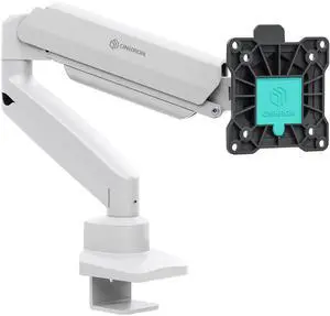 ONKRON Single Monitor Arm Desk Mount for 13-32 Inch Screens up to 22 lbs, Full Motion Desktop Monitor Stand VESA 75x75 & VESA 100x100, Gas Spring Screen Stand for Desk, Clamp & Grommet White ONKRON Single Monitor Arm Desk Mount for 13-32 Inch Screens up to 22 lbs, Full Motion Desktop Monitor Stand VESA 75x75 & VESA 100x100, Gas Spring Screen Stand for Desk, Clamp & Grommet White