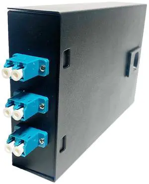 Fiber Optic Wall Mount Box with LC Couplers for Single Mode & Multimode Fiber Optic Cable. ^^ Fiber Box Enclosure for MPOEs, Network Rooms, and IDF Rooms. (LC 6 Strand OS1/OS2) Fiber Optic Wall Mount Box with LC Couplers for Single Mode & Multimode Fiber Optic Cable. ^^ Fiber Box Enclosure for MPOEs, Network Rooms, and IDF Rooms. (LC 6 Strand OS1/OS2)