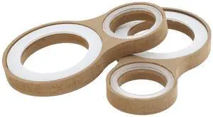 RATCHROLL 2 Set Universal Speaker Spacer Ring Adapter Dual Rings Waterproof for 2" for 4" Speaker Mounting Spacer Bracket Ring with Acrylic Washers Brown Wood RATCHROLL 2 Set Universal Speaker Spacer Ring Adapter Dual Rings Waterproof for 2" for 4" Speaker Mounting Spacer Bracket Ring with Acrylic Washers Brown Wood