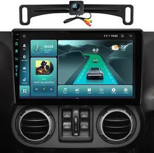 5GWiFi6(1201Mbs) Car Radio Stereo for Jeep Wrangler JK with CarPlay Android Auto,Universal 1080P Rear View License Plate Reverse Camera 5GWiFi6(1201Mbs) Car Radio Stereo for Jeep Wrangler JK with CarPlay Android Auto,Universal 1080P Rear View License Plate Reverse Camera